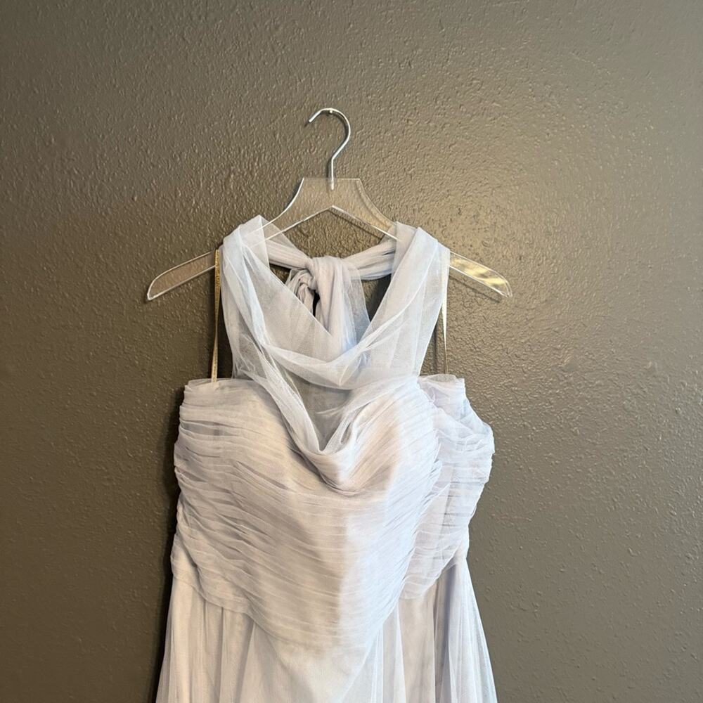 Jenny Yoo Light Blue Off-Shoulder Wedding Dress - Picture 8 of 12